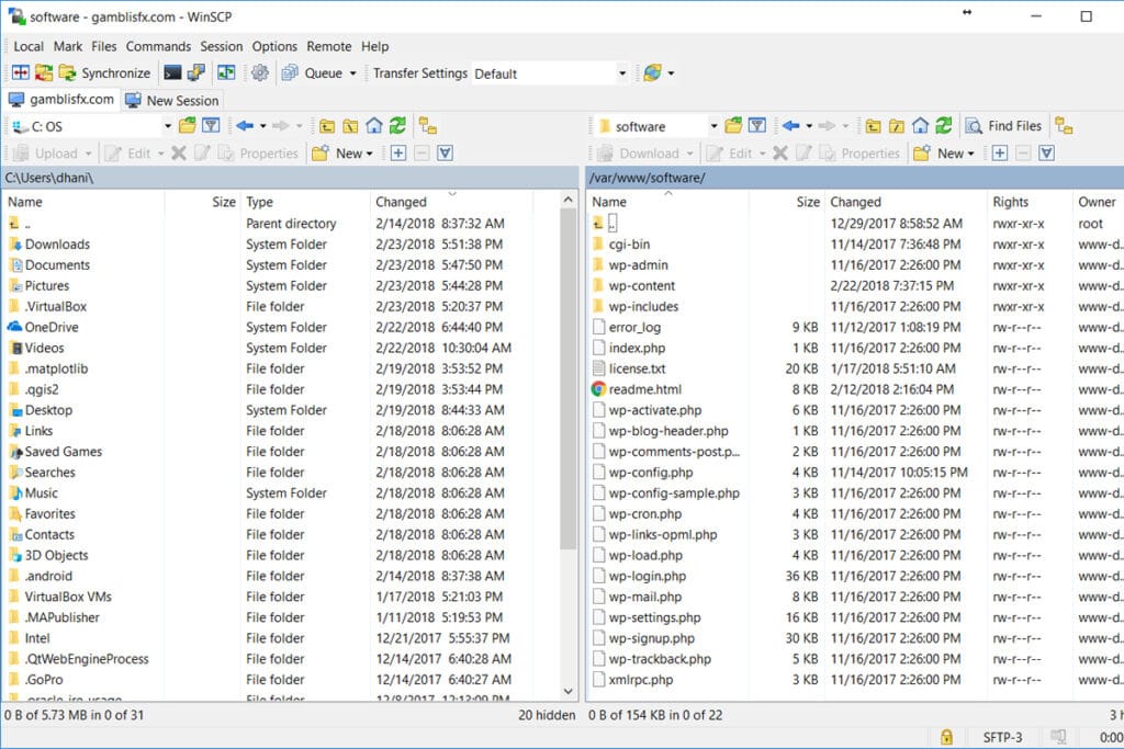 WinSCP
