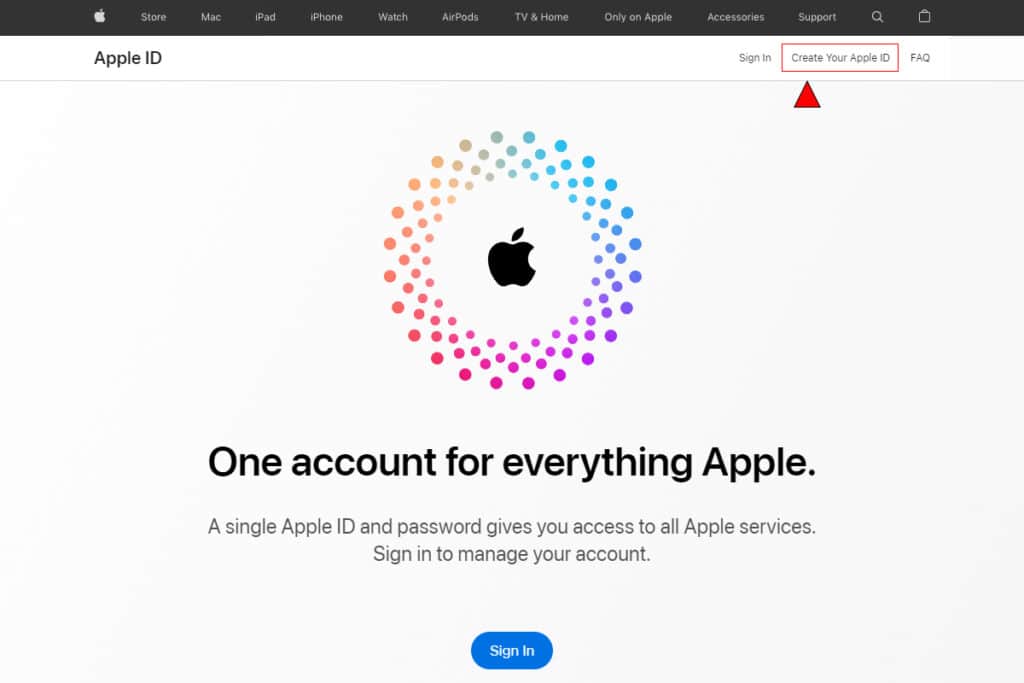 Apple ID 登录页面